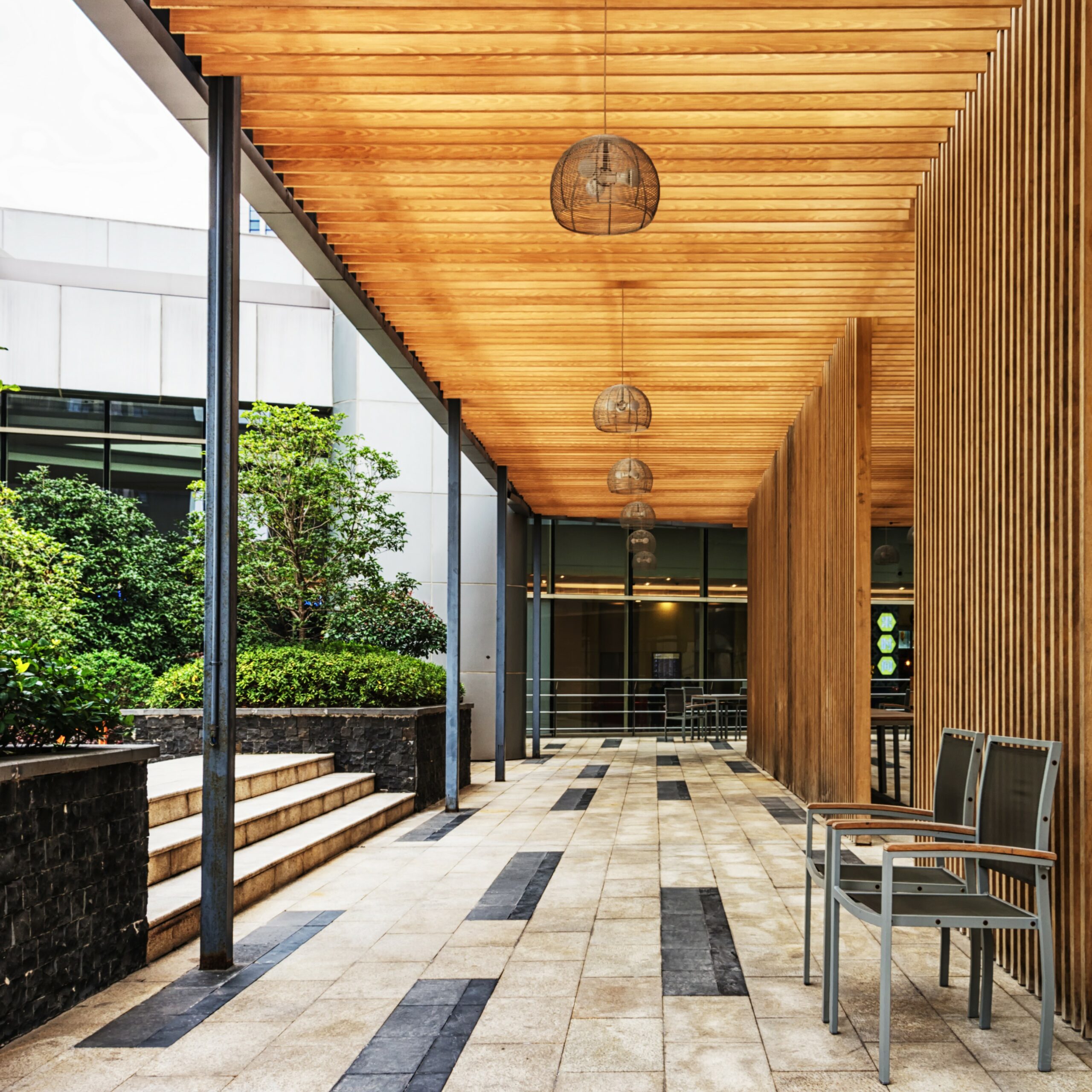 Terrasse extérieure en bois